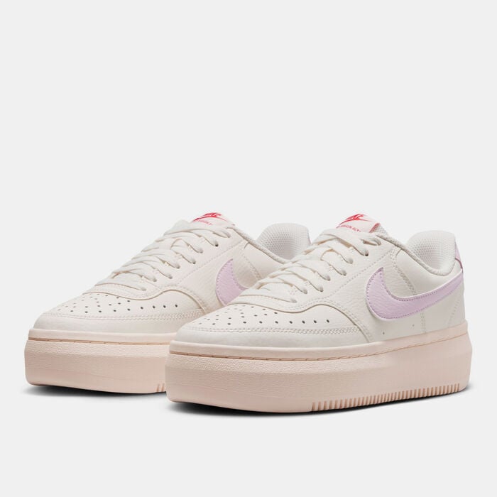 Nike Women's Court Vision Alta Shoes Beige Nike Women's Court Vision Alta Shoes Beige image number 1