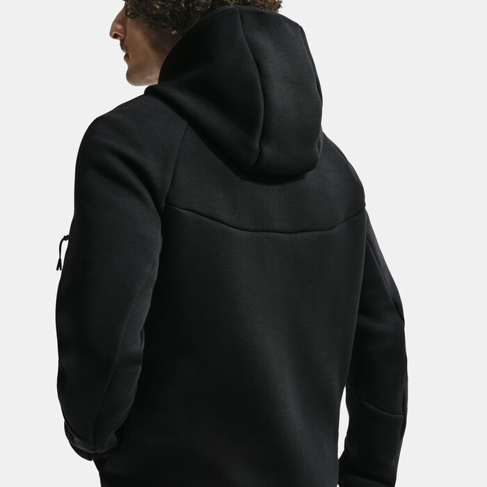 Nike Men's France Tech Fleece Windrunner Hoodie Black image number 4