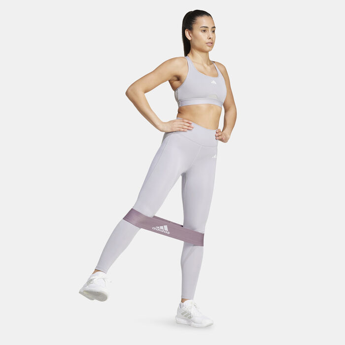 adidas Women's Optime Essentials Training Leggings Grey adidas Women's Optime Essentials Training Leggings Grey image number 2