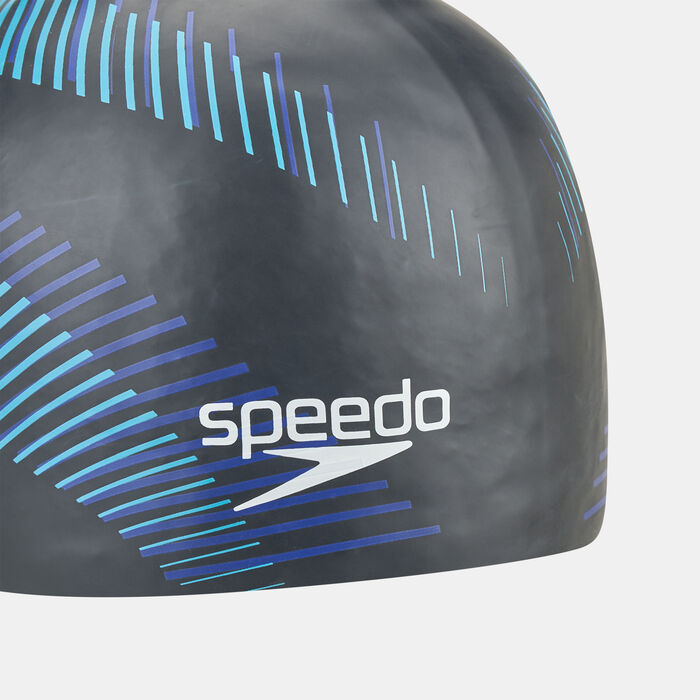 Speedo Reversible Moulded Silicone Cap Black image number 3