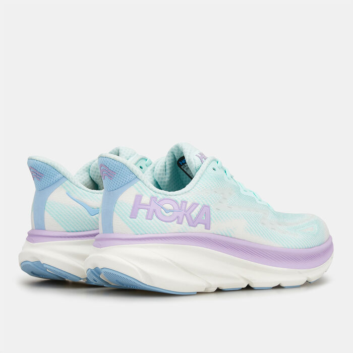 HOKA Women's Clifton 9 Wide Running Shoe Blue HOKA Women's Clifton 9 Wide Running Shoe Blue image number 3
