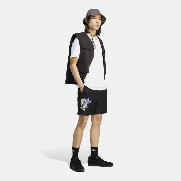 adidas Originals Men's Remote Graphic Shorts Black adidas Originals Men's Remote Graphic Shorts Black image number 4