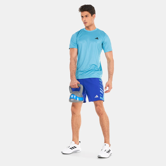 adidas Men's Training Essentials Training T-Shirt Blue adidas Men's Training Essentials Training T-Shirt Blue image number 2