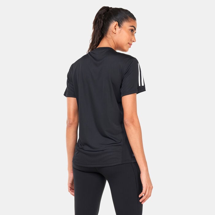 adidas Women's Own the Run T-Shirt Black adidas Women's Own the Run T-Shirt Black image number 1