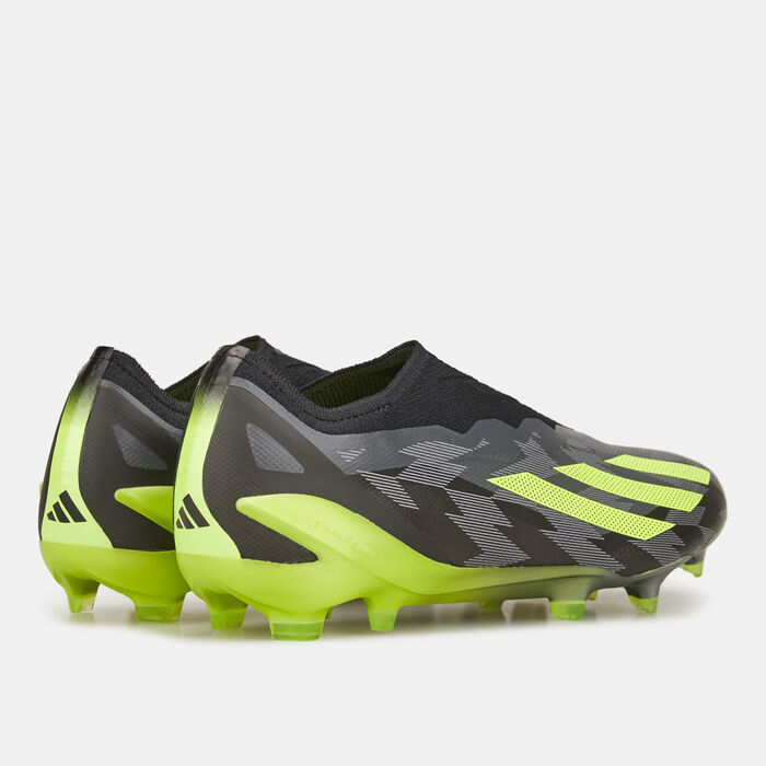 adidas Men's X CRAZYFAST.1 Laceless Firm Ground Football Shoe Black image number 2