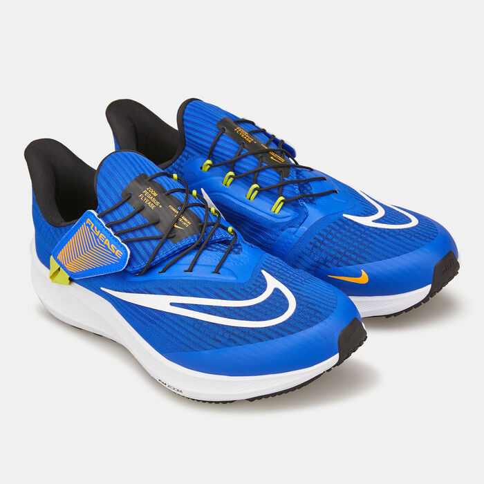 Nike Men's Pegasus FlyEase Easy On/Off Road Running Shoes Blue image number 2