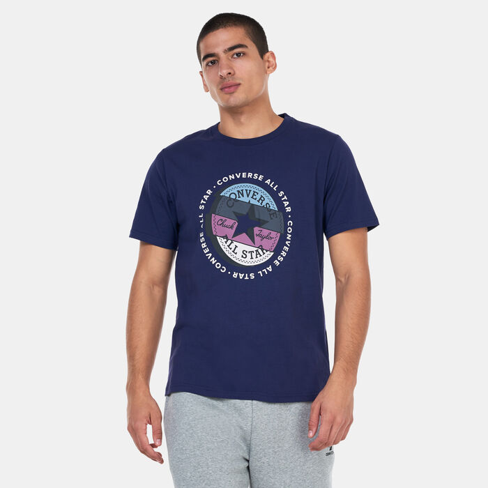 Converse Men's Chuck Taylor Patch Remix T-Shirt Blue Converse Men's Chuck Taylor Patch Remix T-Shirt Blue image number 0