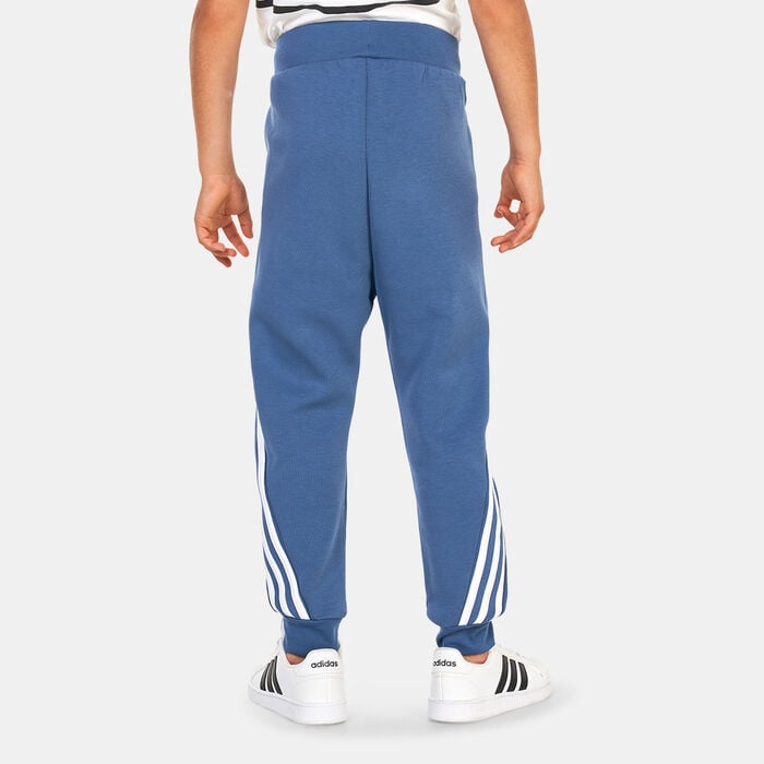 adidas Kids' Future Icons 3-Stripes Tapered-Leg Pants Blue adidas Kids' Future Icons 3-Stripes Tapered-Leg Pants Blue image number 1