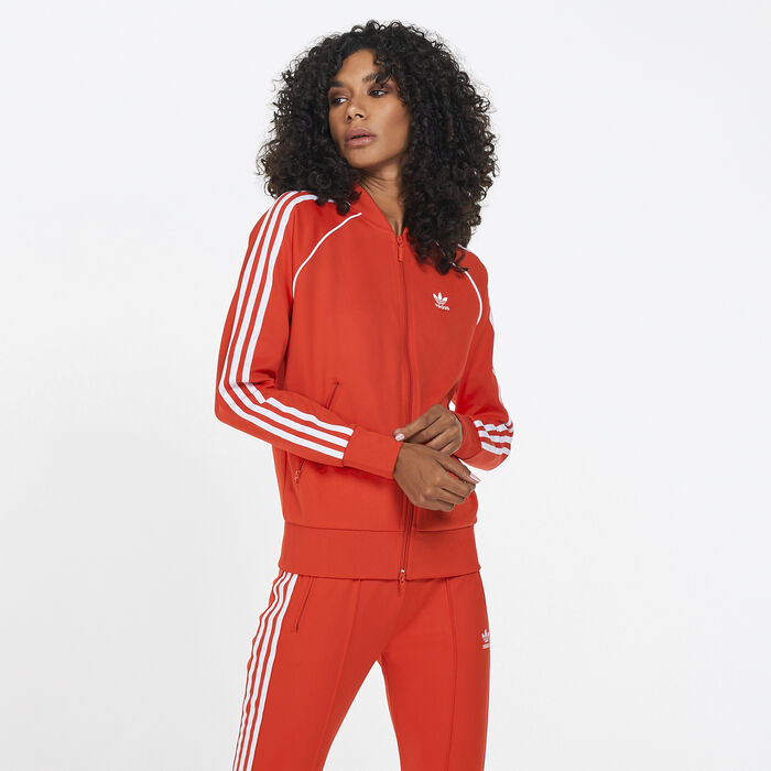 Buy adidas Originals Women's Primeblue SST Track Jacket Red in