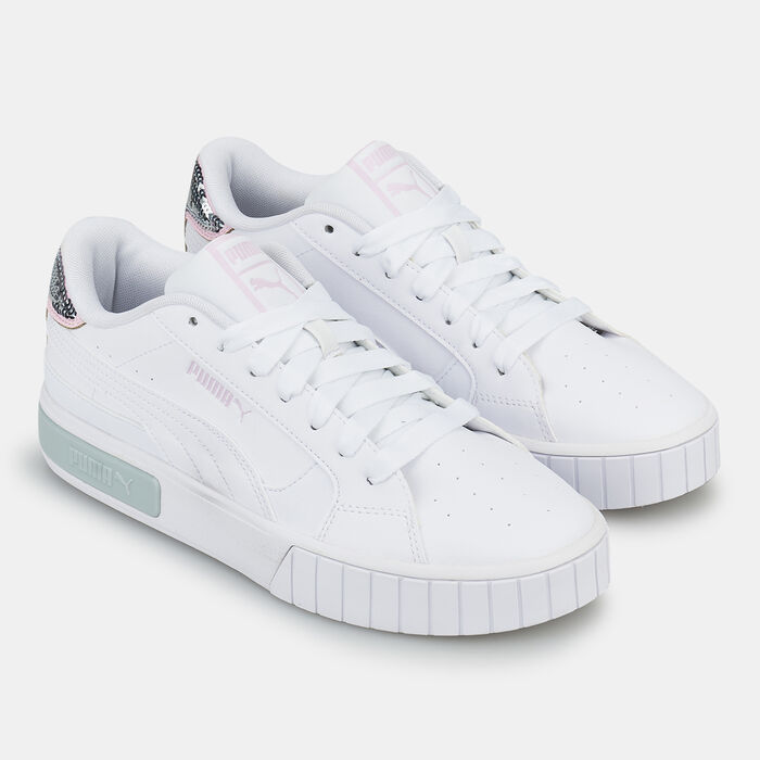 PUMA Women's Cali Star Glitter Shoe White image number 1