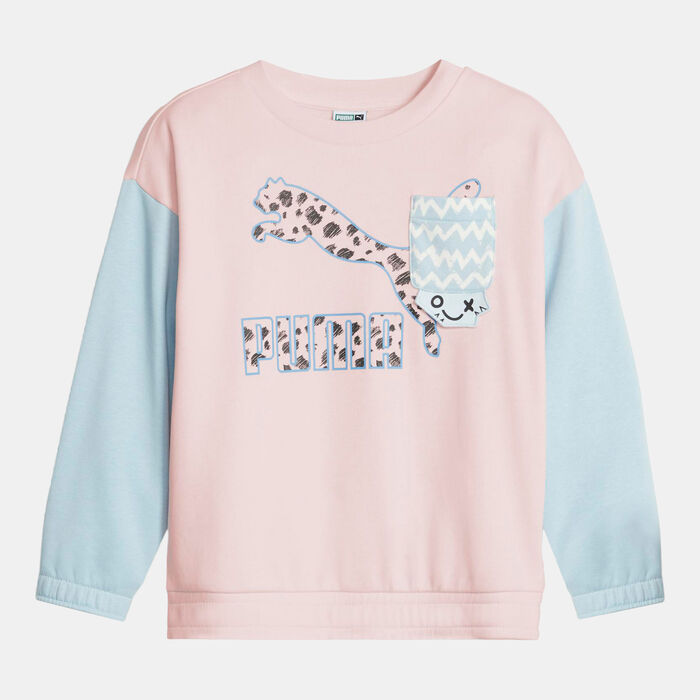 PUMA Kids' Classics Mix Match Sweatshirt Pink image number 0