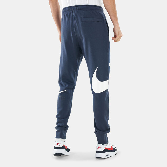 Nike Men's Sportswear Swoosh Semi-Brushed-Back Pants Orange Nike Men's Sportswear Swoosh Semi-Brushed-Back Pants Orange image number 1
