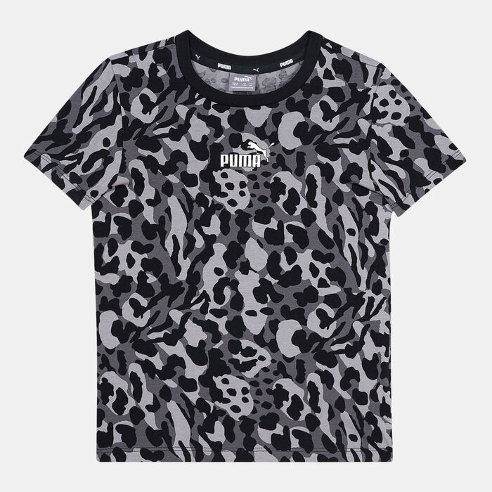 PUMA Kids' Alpha Printed T-Shirt Grey image number 0