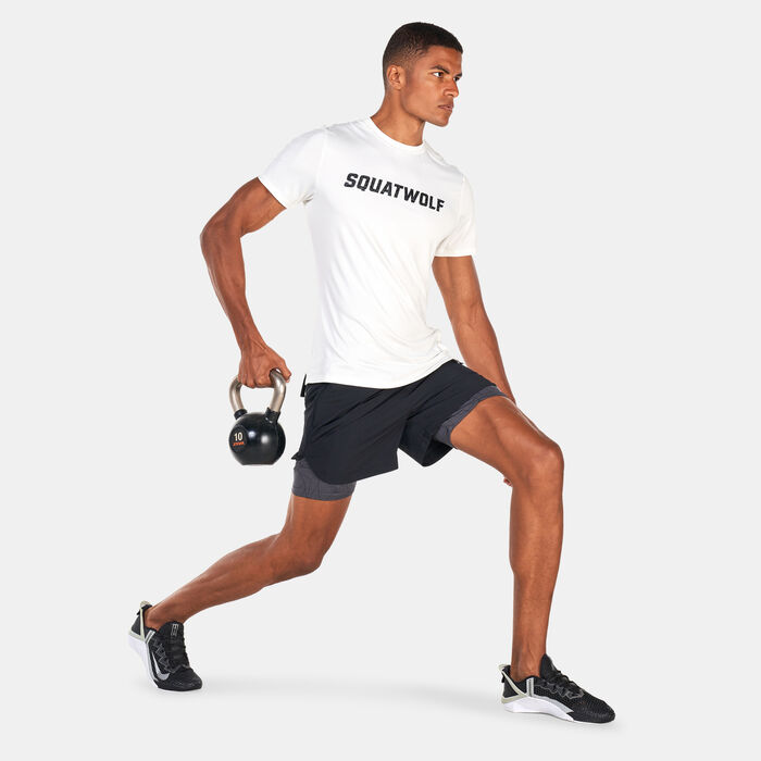 SQUATWOLF Men's Limitless 2-in-1 Training Shorts Black SQUATWOLF Men's Limitless 2-in-1 Training Shorts Black image number 2