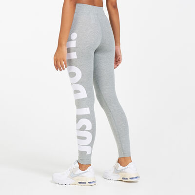 Nike Women's Sportswear Essential Just Do It Leggings Grey