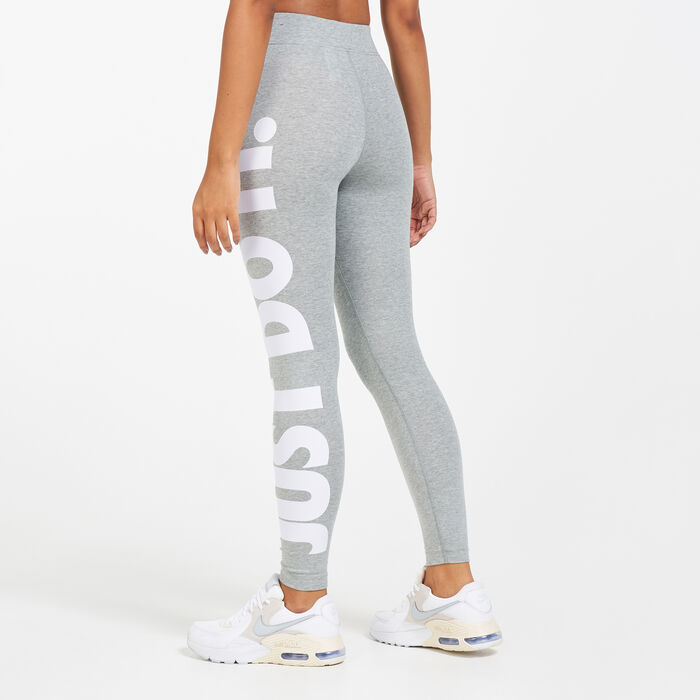 Buy Nike Women's Sportswear Essential Just Do It Leggings Grey in