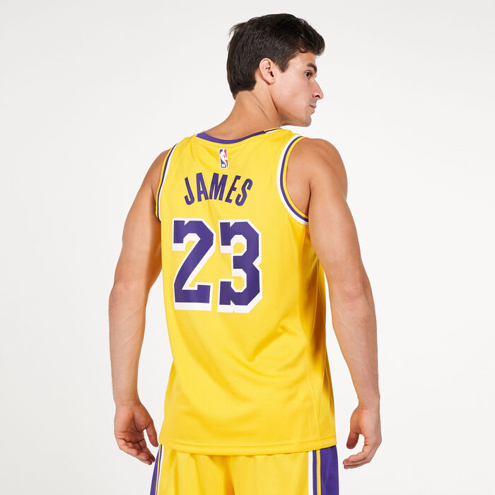 Nike Men's NBA Los Angeles Lakers LeBron James Icon Edition Swingman Jersey Nike Men's NBA Los Angeles Lakers LeBron James Icon Edition Swingman Jersey image number 2