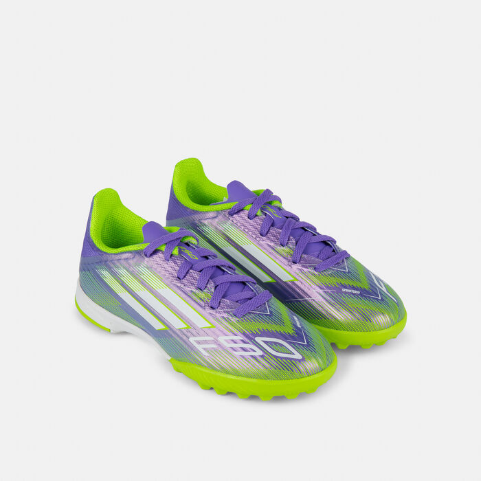 adidas Kids' F50 League Turf Ground Football Shoes Purple adidas Kids' F50 League Turf Ground Football Shoes Purple image number 1