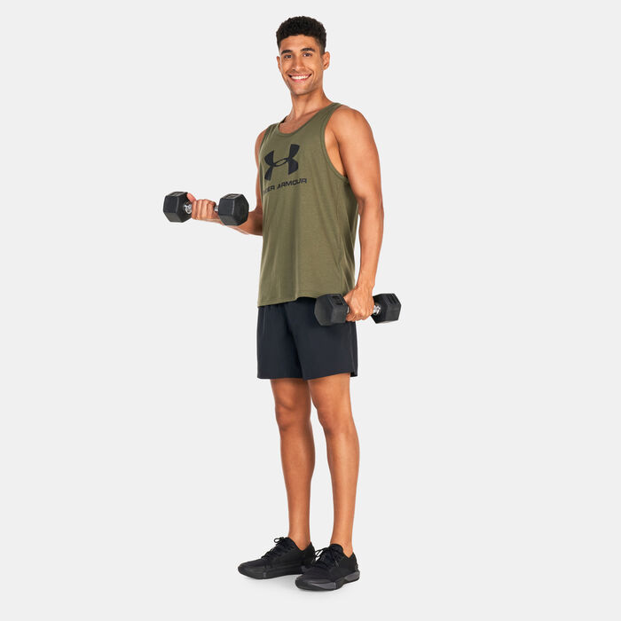 Under Armour Men's Sportstyle Logo Tank Top Green Under Armour Men's Sportstyle Logo Tank Top Green image number 2