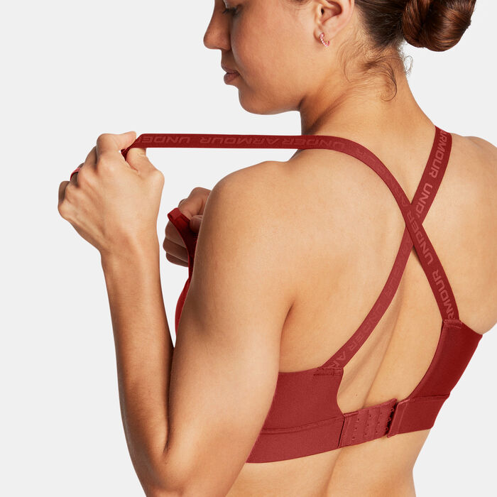 Under Armour Women's Infinity High-Support 2.0 Training Sports Bra Bra Orange image number 2