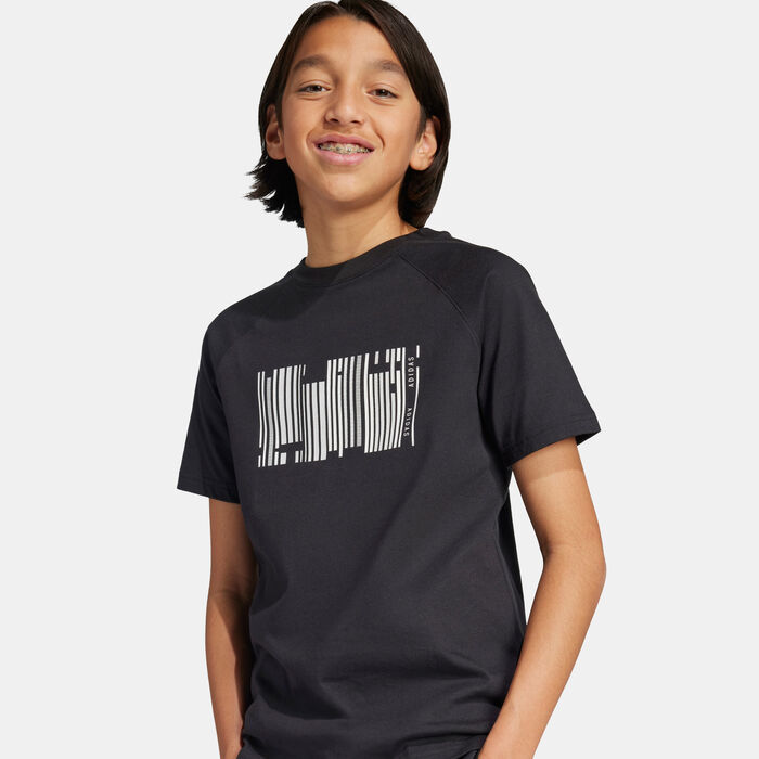 adidas Kids' Emerging Harmony Graphic T-Shirt Black adidas Kids' Emerging Harmony Graphic T-Shirt Black image number 5