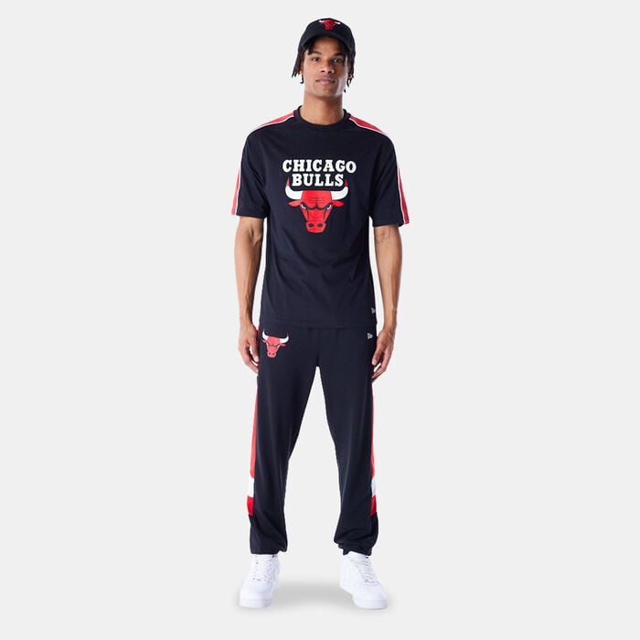 New Era Men's NBA Chicago Bulls Panel T-Shirt Black New Era Men's NBA Chicago Bulls Panel T-Shirt Black image number 2