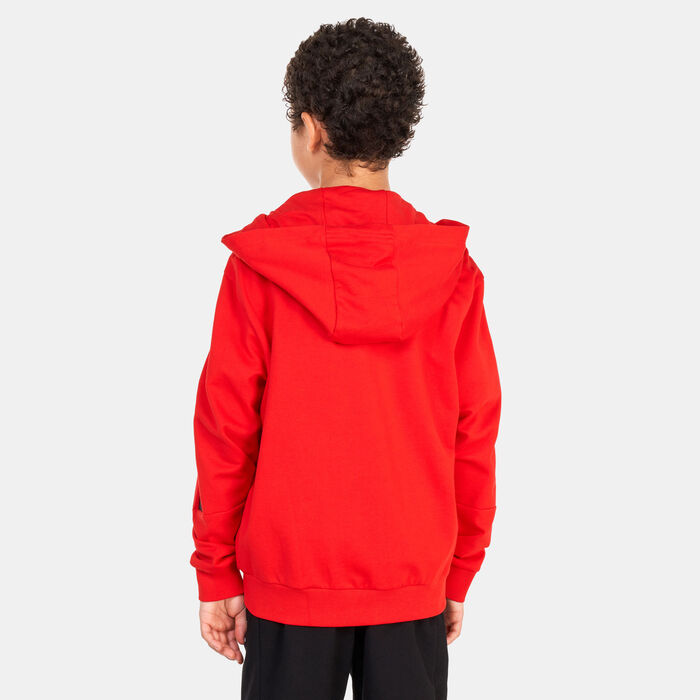 EA7 Emporio Armani Kids' Logo Series Hoodie Red EA7 Emporio Armani Kids' Logo Series Hoodie Red image number 1
