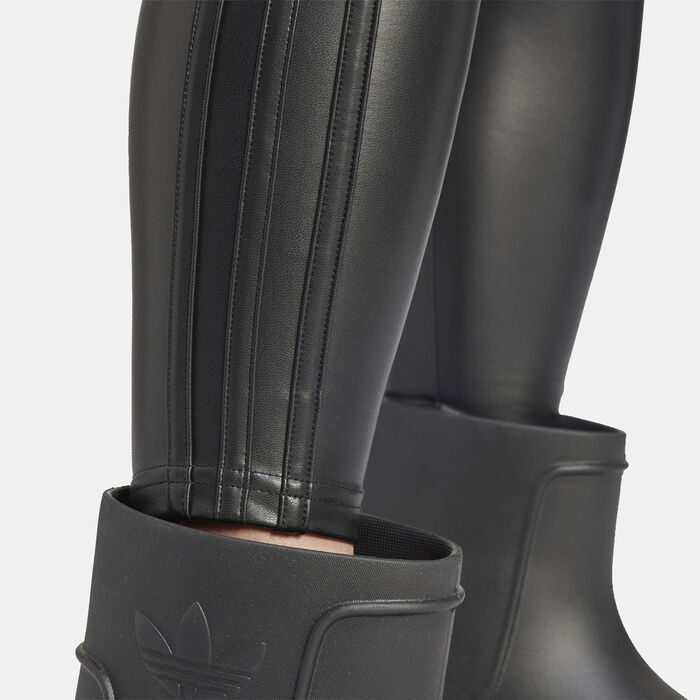 adidas Originals Women's Faux Leather Leggings Black image number 4