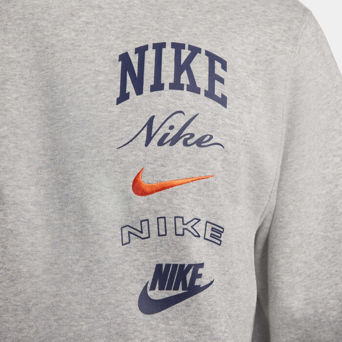 Nike Men's Club Fleece Hoodie Grey Nike Men's Club Fleece Hoodie Grey image number 3