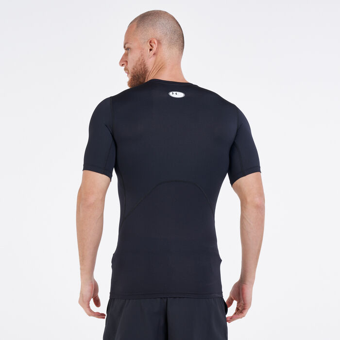 Under Armour Men's HeatGear® Armour T-Shirt Black Under Armour Men's HeatGear® Armour T-Shirt Black image number 1