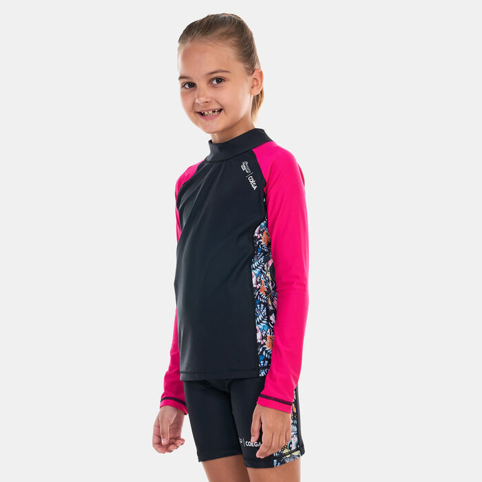 COEGA Kids' Allover Print Sides Rashguard  Black image number 0