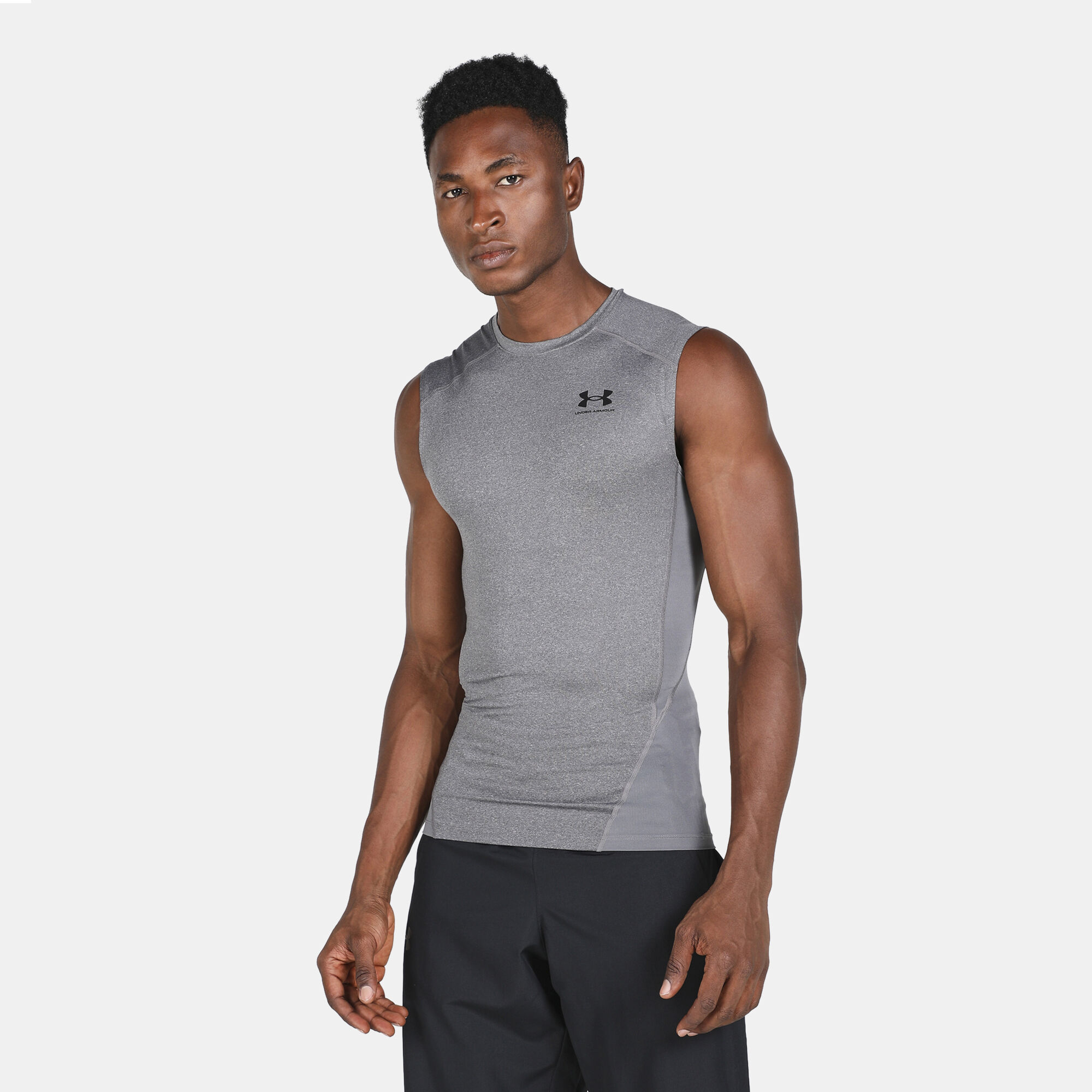 Under armour men's heatgear armour compression sleeveless shirt online