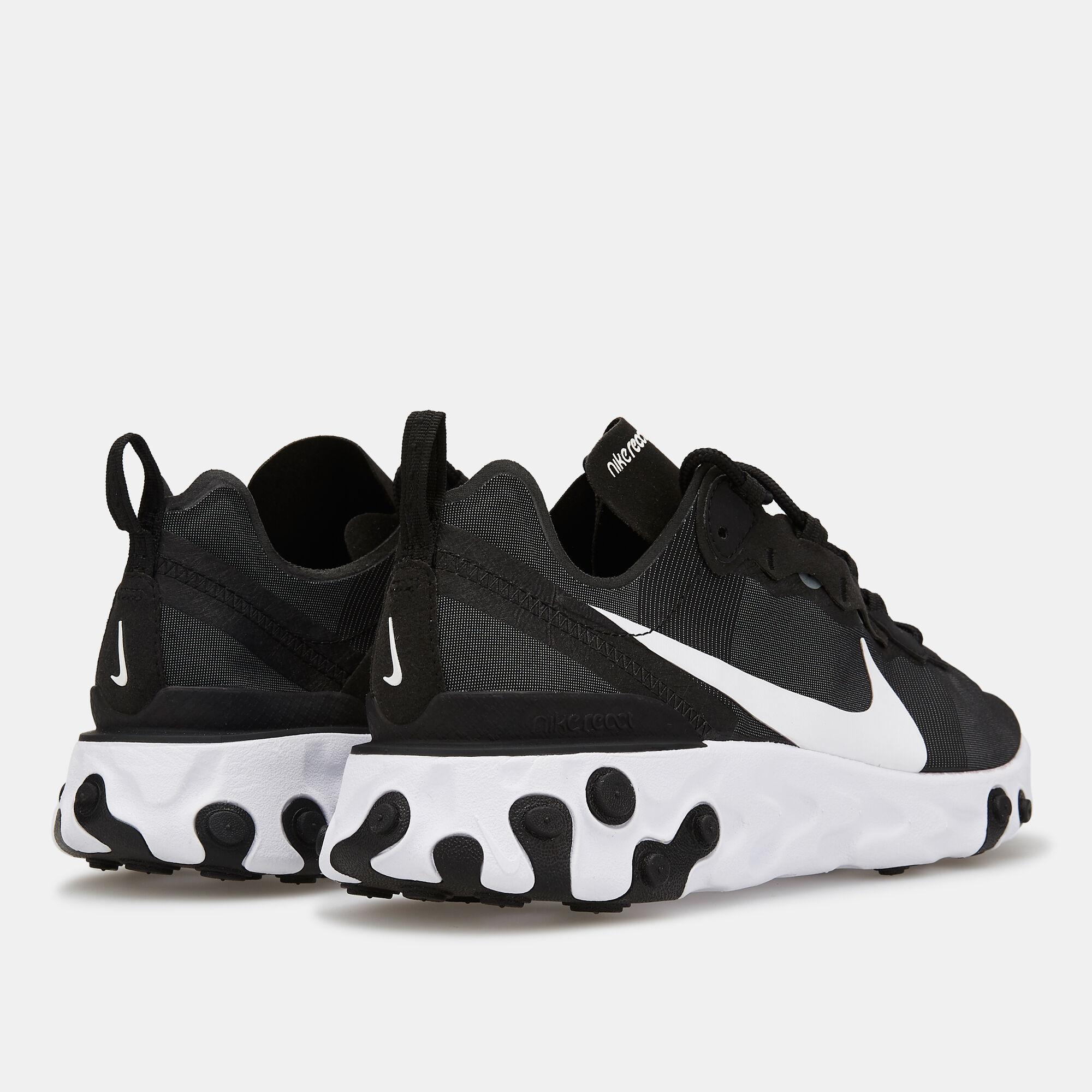 Nike react element womens black hot sale