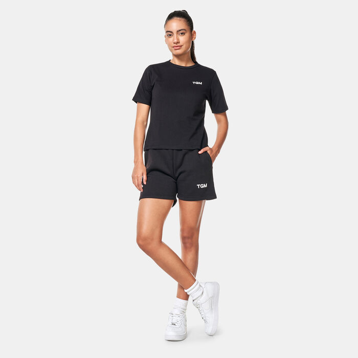 The Giving Movement Women's Lounge Shorts Black image number 2