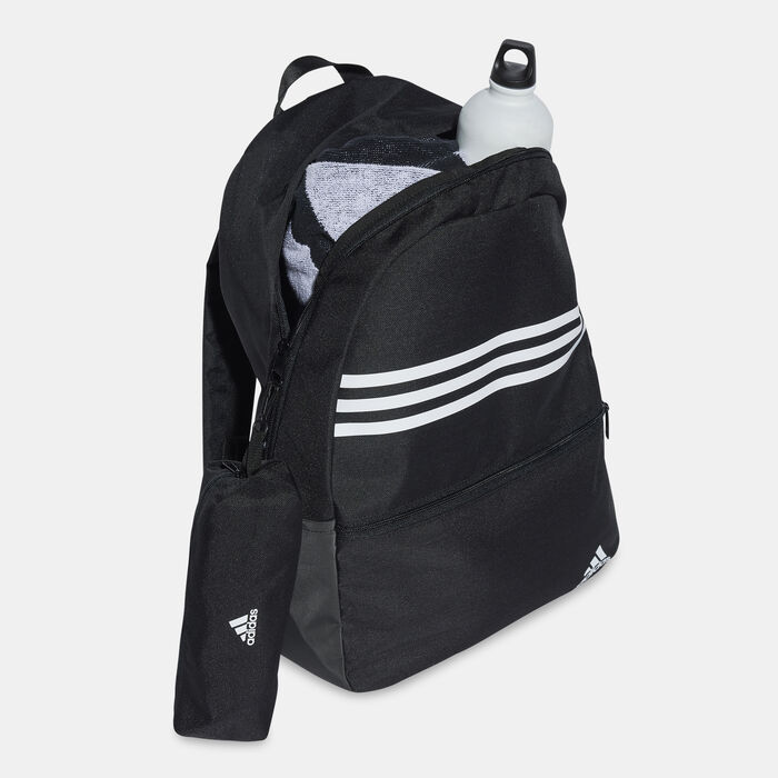 adidas Classic Horizontal 3-Stripes Backpack Black image number 2