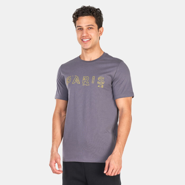 Jordan Men's Paris Saint-Germain T-Shirt Grey Jordan Men's Paris Saint-Germain T-Shirt Grey image number 0