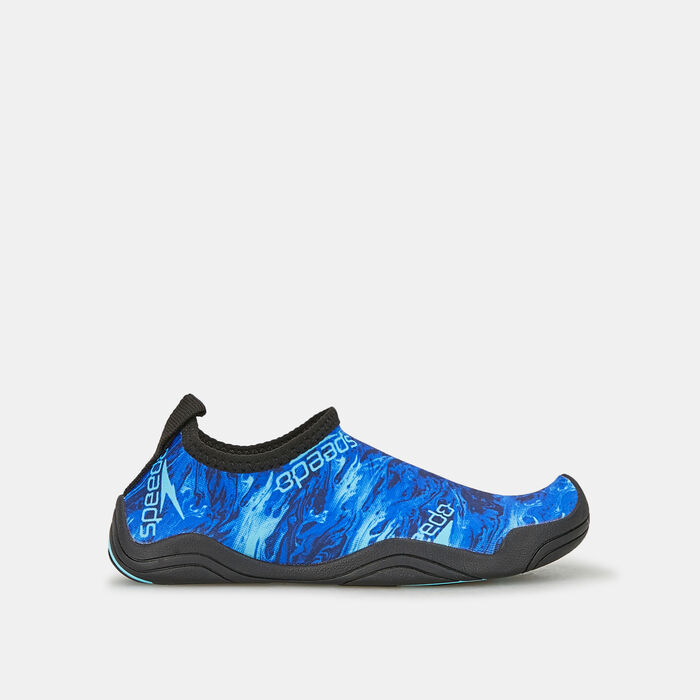 Speedo Kids' Hybrid Printed Pool Shoe Blue Speedo Kids' Hybrid Printed Pool Shoe Blue image number 0