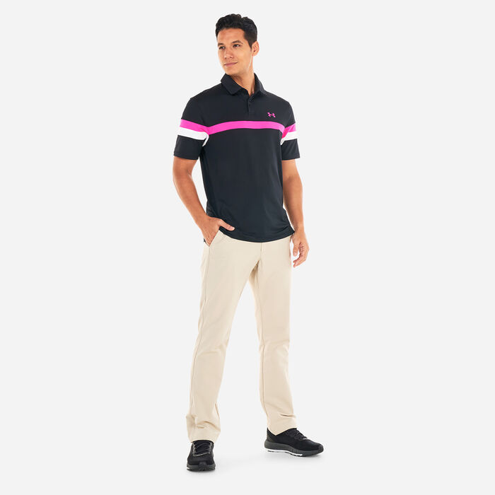 Under Armour Men's T2G Color Block Polo Shirt Black Under Armour Men's T2G Color Block Polo Shirt Black image number 2