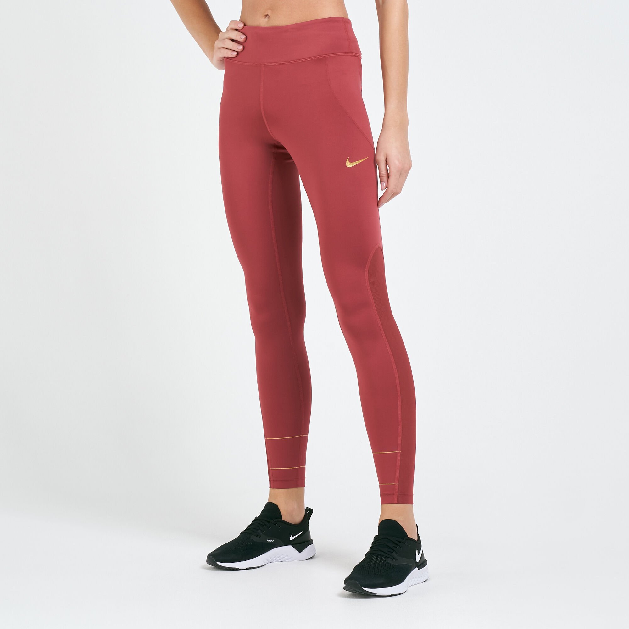 Buy Nike Women s Fast Glam Dunk Leggings Red in KSA SSS