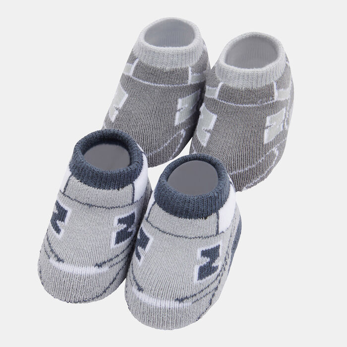 New Balance Kids' Classic Booties (2 Pairs) Grey New Balance Kids' Classic Booties (2 Pairs) Grey image number 0