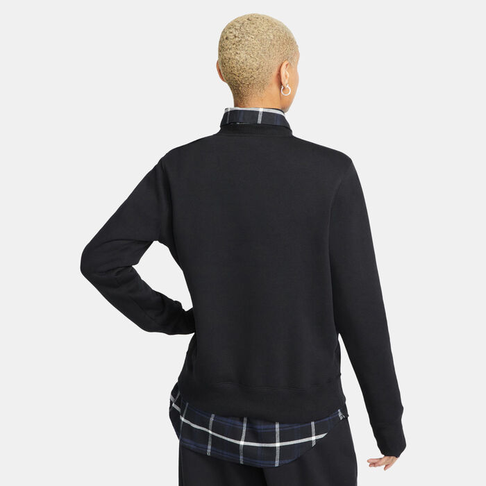 Nike Women's Sportswear Phoenix Fleece Sweatshirt Black Nike Women's Sportswear Phoenix Fleece Sweatshirt Black image number 1