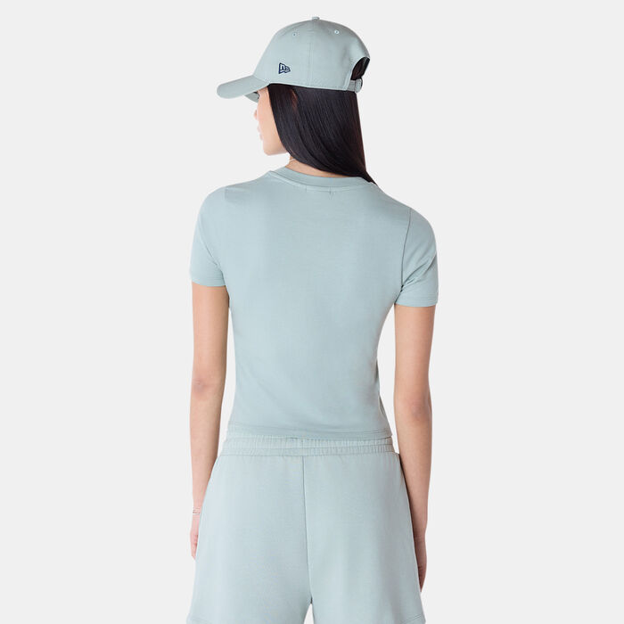 New Era Women's Slim Graphic T-Shirt Green New Era Women's Slim Graphic T-Shirt Green image number 1