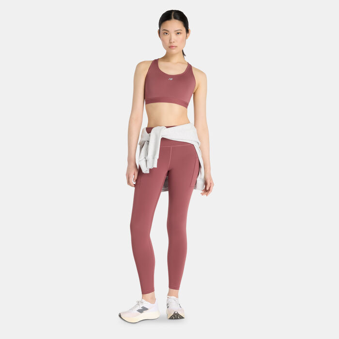 New Balance Women's Essential High-Support Running Sports Bra Brown New Balance Women's Essential High-Support Running Sports Bra Brown image number 2