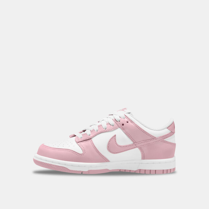 Nike Kids' Dunk Low Shoes White Nike Kids' Dunk Low Shoes White image number 1