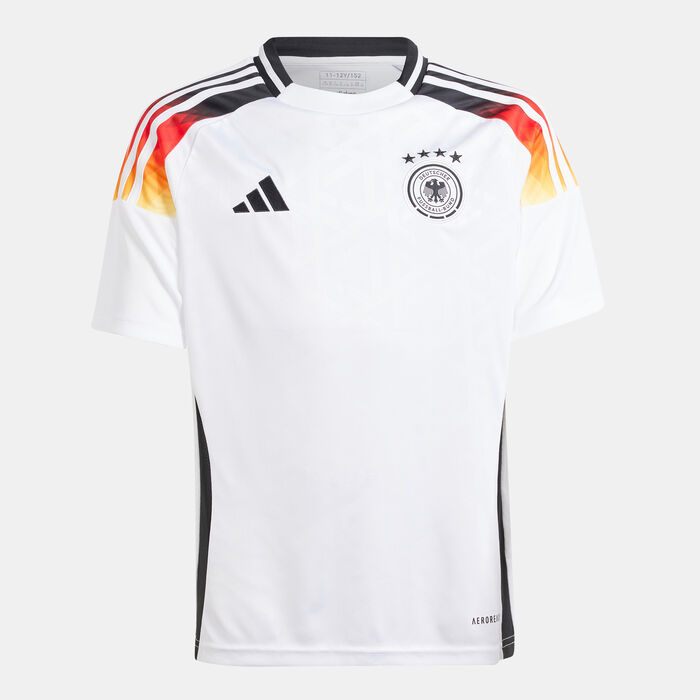adidas Kids' Germany Replica Home Football Jersey - 2024 White adidas Kids' Germany Replica Home Football Jersey - 2024 White image number 0