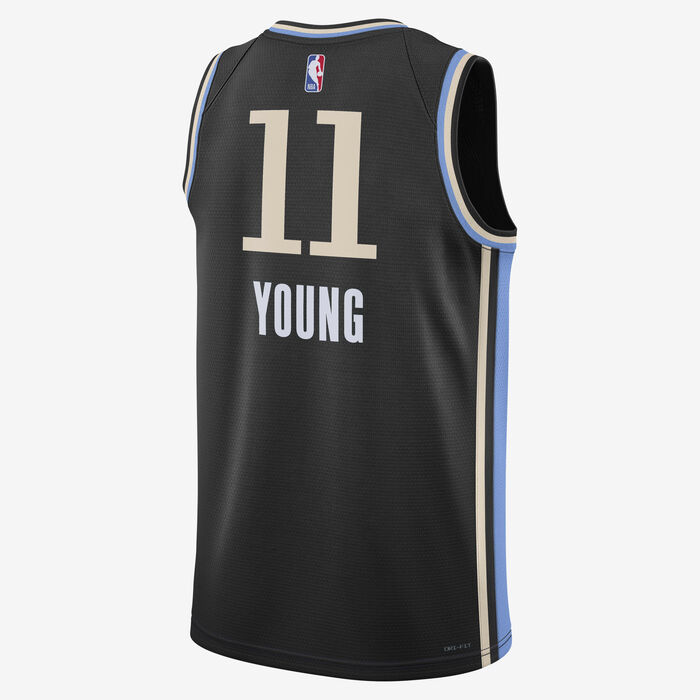 Nike Men's NBA Trae Young Atlanta Hawks City Edition 2023/24 Dri-FIT Swingman Jersey Black Nike Men's NBA Trae Young Atlanta Hawks City Edition 2023/24 Dri-FIT Swingman Jersey Black image number 1