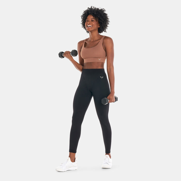 SQUATWOLF Women's Flux High-Impact Sports Bra Brown SQUATWOLF Women's Flux High-Impact Sports Bra Brown image number 2
