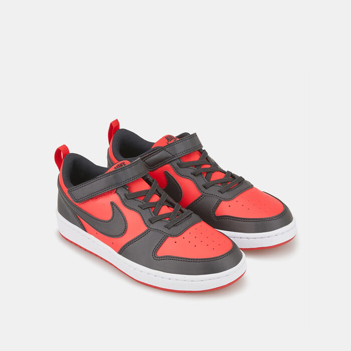 Nike Kids' Court Borough Low Recraft Shoes (Younger Kids) Red Nike Kids' Court Borough Low Recraft Shoes (Younger Kids) Red image number 1