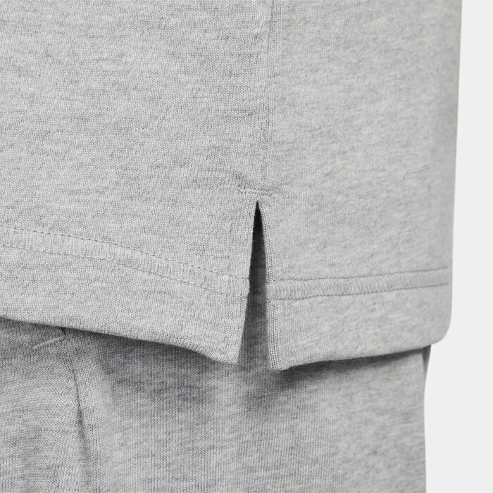 Nike Men's Club Long-Sleeve Polo Shirt Grey Nike Men's Club Long-Sleeve Polo Shirt Grey image number 5