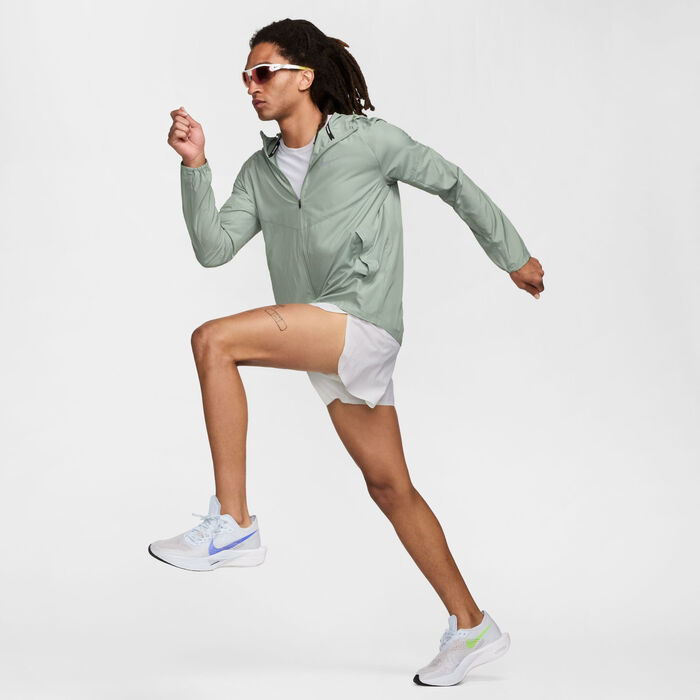 Nike Men's Miler Repel Running Jacket Green Nike Men's Miler Repel Running Jacket Green image number 2